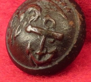 US Marine Cuff Button- Post Civil War