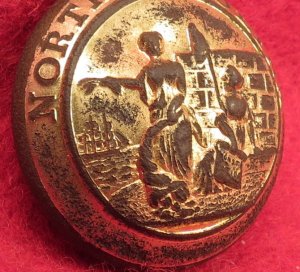 North Carolina State Seal Coat Button