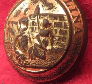 North Carolina State Seal Coat Button