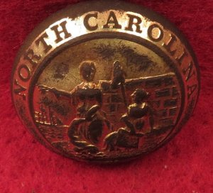 North Carolina State Seal Coat Button