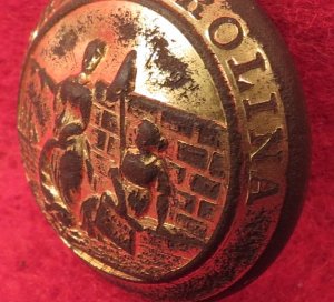 North Carolina State Seal Coat Button