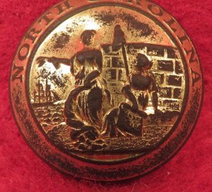 North Carolina State Seal Coat Button