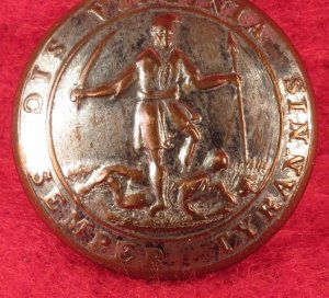 Virginia State Seal Coat Button