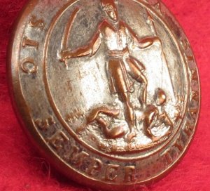 Virginia State Seal Coat Button