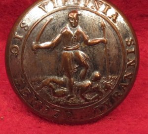 Virginia State Seal Coat Button