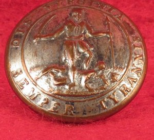 Virginia State Seal Coat Button