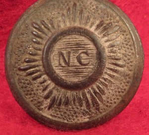 North Carolina "Sunburst" Button