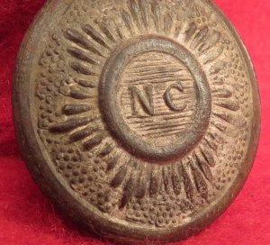 North Carolina "Sunburst" Button