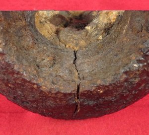 12 Pounder Cannonball Case-Shot Half for use w/ Rare Wright Time Fuze