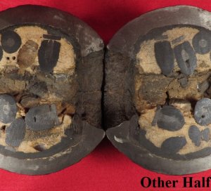 12 Pounder Cannonball Case-Shot Half for use w/ Rare Wright Time Fuze
