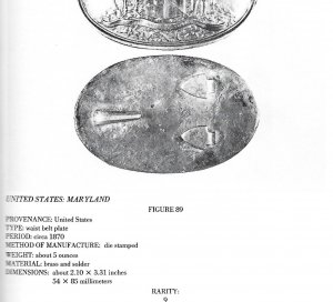 Plates and Buckles of the American Military 1795-1874