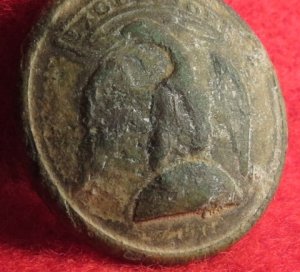 New York Early Militia Coat Button 