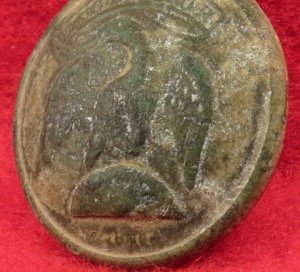 New York Early Militia Coat Button 