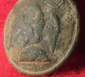 New York Early Militia Coat Button 