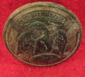 New York Early Militia Coat Button 