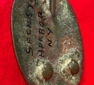 War of 1812 Militia Shoulder Belt Plate - Sackets Harbor - Published
