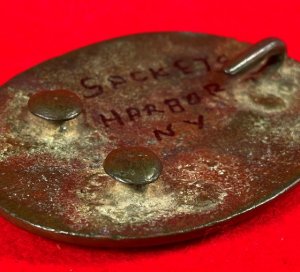 War of 1812 Militia Shoulder Belt Plate - Sackets Harbor - Published