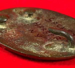War of 1812 Militia Shoulder Belt Plate - Sackets Harbor - Published
