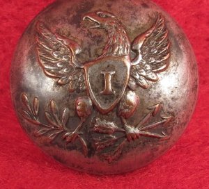 Pre-Civil War Infantry Coat Button - Silvered