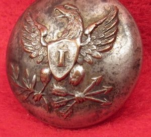 Pre-Civil War Infantry Coat Button - Silvered