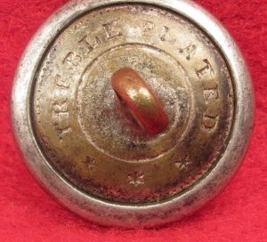 Pre-Civil War Infantry Coat Button - Silvered