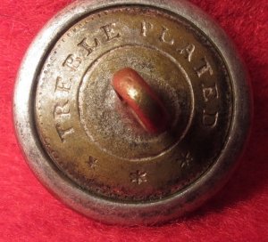 Pre-Civil War Infantry Coat Button - Silvered