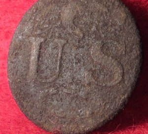 US Army Pre-Civil War "Great Coat" Button, ca. 1820