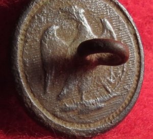 Flat Cuff Button - Eagle Back Mark