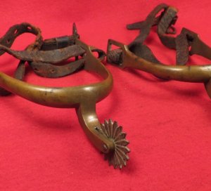 Pair of Spurs with Straps