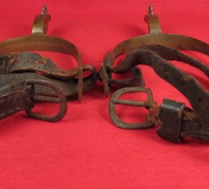 Pair of Spurs with Straps