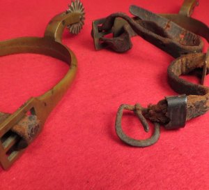 Pair of Spurs with Straps