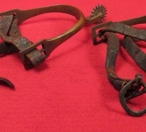 Pair of Spurs with Straps