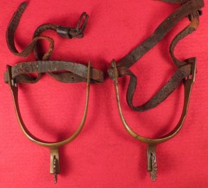 Pair of Spurs with Straps