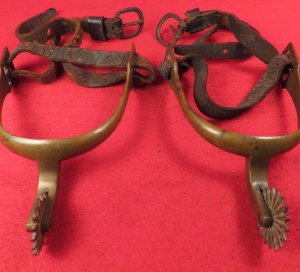 Pair of Spurs with Straps