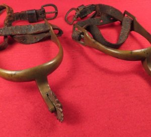 Pair of Spurs with Straps