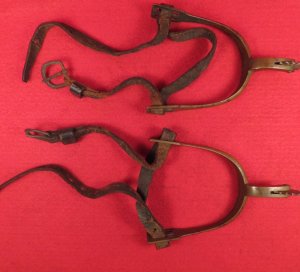 Pair of Spurs with Straps