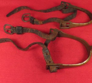 Pair of Spurs with Straps