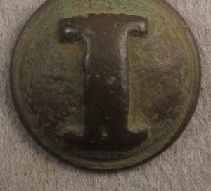 Confederate Infantry Button Display