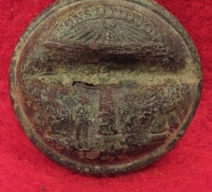 Georgia State Seal Coat Button - STRUCK!