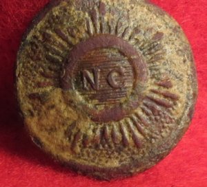 North Carolina Sunburst Button