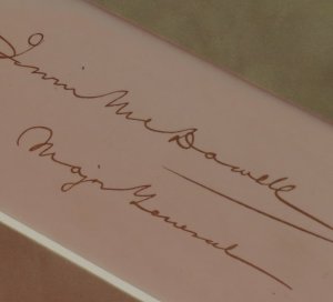 General Irvin McDowell - Framed Image & Signature