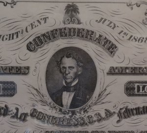 $500 Confederate Treasury Coupon Bond