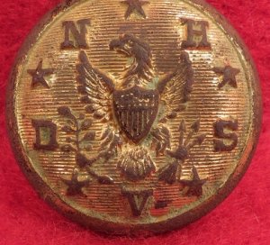 National Home Disabled Solders & Veterans Coat Button - Post War