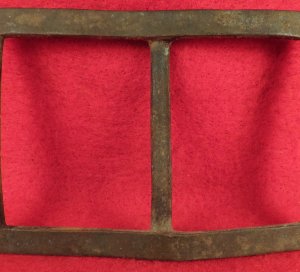 Confederate Forked Tongue Buckle - Frame Only