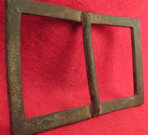 Confederate Forked Tongue Buckle - Frame Only