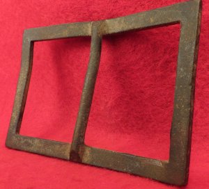 Confederate Forked Tongue Buckle - Frame Only