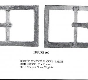 Confederate Forked Tongue Buckle - Frame Only