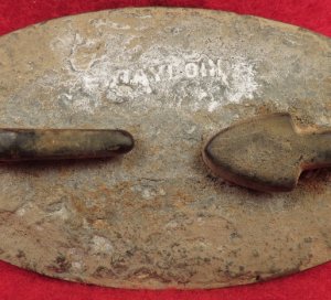 US Waist Belt Buckle - Rare "E. GAYLORD" Marked Small Size - Catlett Brother's Collection
