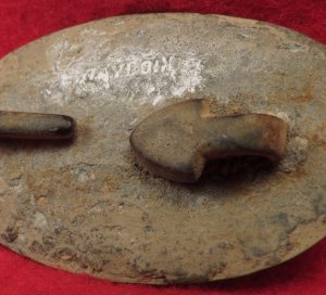 US Waist Belt Buckle - Rare "E. GAYLORD" Marked Small Size - Catlett Brother's Collection