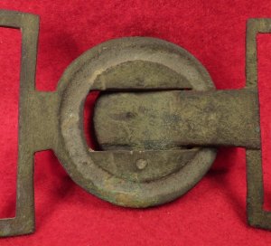 Confederate Two-Piece Tongue and Wreath Belt Buckle - "Leech and Rigdon" - Catlett Collection